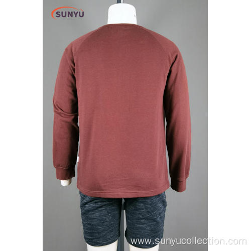 Men's cotton french terry long sleeve sweatshirt
